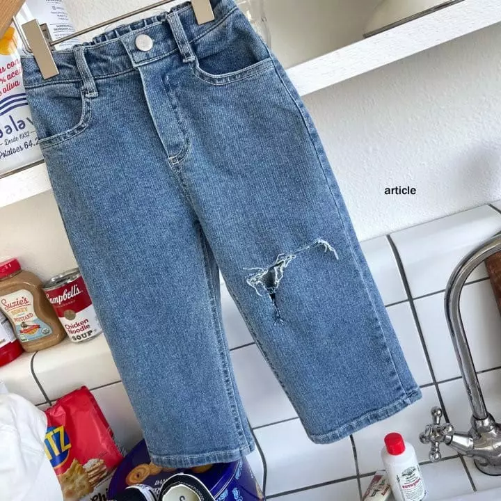 Article - Korean Children Fashion - #stylishchildhood - Story Slit Jeans - 7
