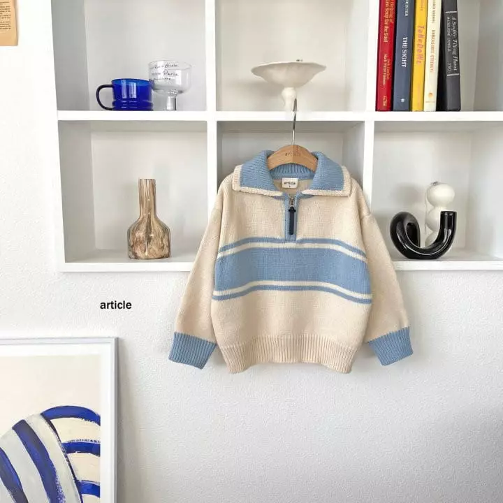 Article - Korean Children Fashion - #todddlerfashion - Autumn Collar Knit Tee - 8
