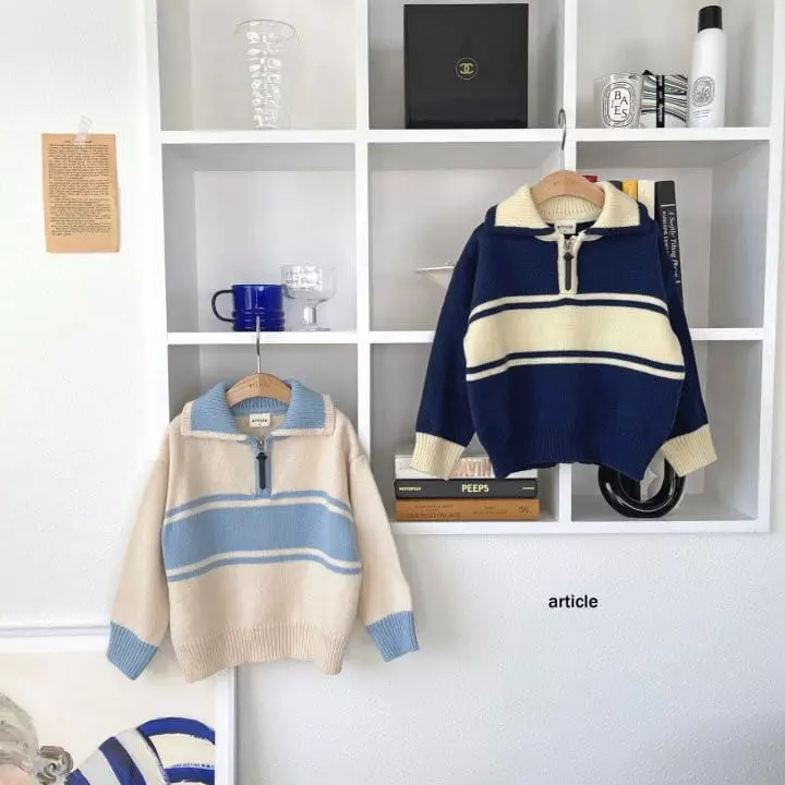 Article - Korean Children Fashion - #toddlerclothing - Autumn Collar Knit Tee - 9
