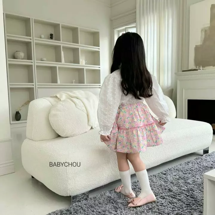 Babychou - Korean Children Fashion - #Kfashion4kids - Embrodiery Frill Blouse - 7