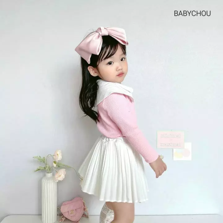 Babychou - Korean Children Fashion - #minifashionista - Twice Collar Tee - 12