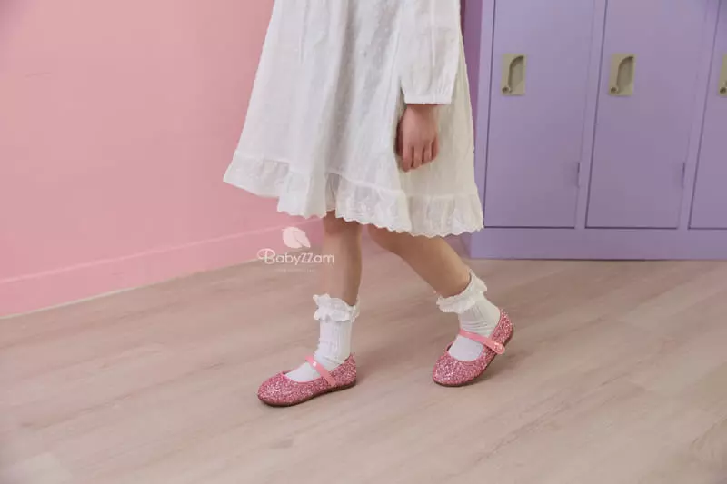 Babyzzam - Korean Children Fashion - #fashionkids - Shine Button Flats - 5
