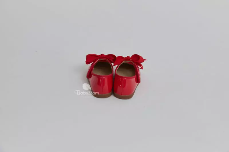 Babyzzam - Korean Children Fashion - #prettylittlegirls - Two Ribbon Flats - 11