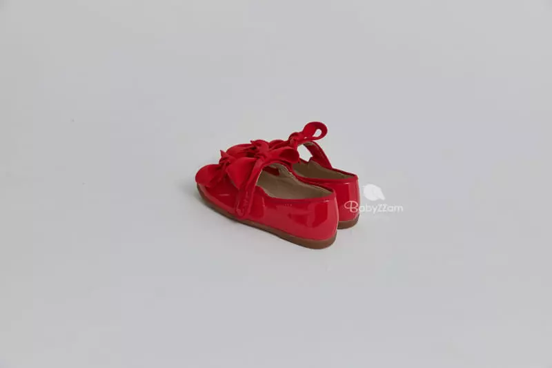 Babyzzam - Korean Children Fashion - #todddlerfashion - Two Ribbon Flats - 12