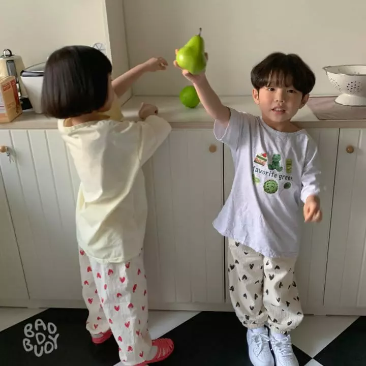 Badburdy - Korean Children Fashion - #designkidswear - Heart Pnats - 4