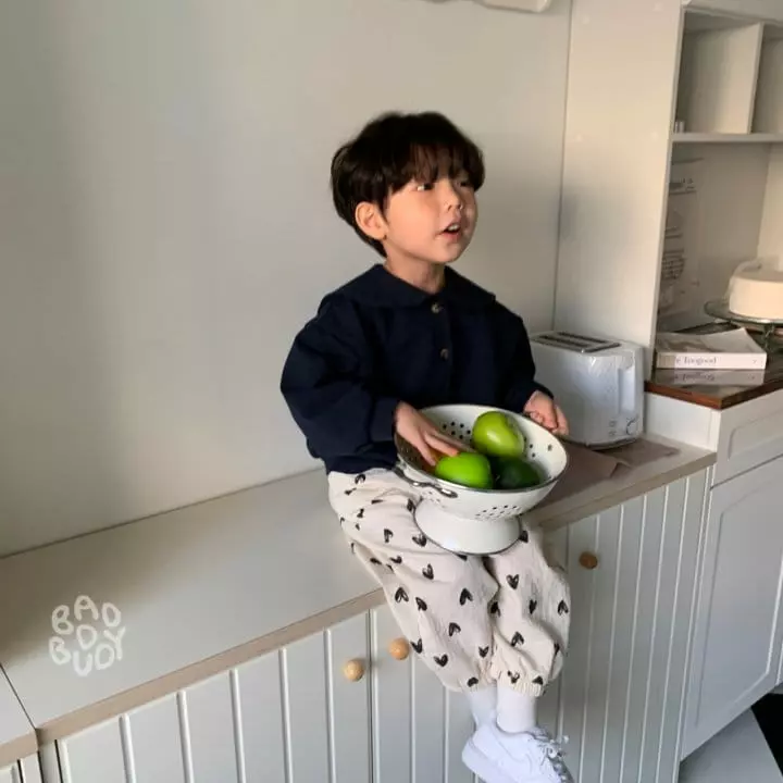 Badburdy - Korean Children Fashion - #littlefashionista - Heart Pnats - 10