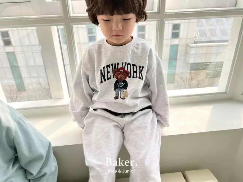 Baker - Korean Children Fashion - #Kfashion4kids - Newyork Top Bottom Set - 9
