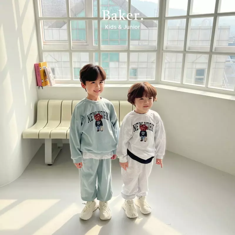 Baker - Korean Children Fashion - #childofig - Newyork Top Bottom Set