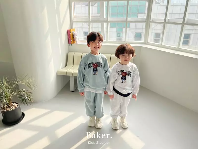 Baker - Korean Children Fashion - #childrensboutique - Newyork Top Bottom Set - 2