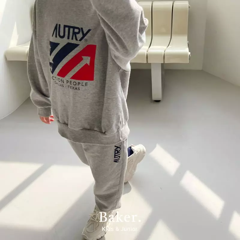 Baker - Korean Children Fashion - #discoveringself - Oat Sweatshirt Set - 4