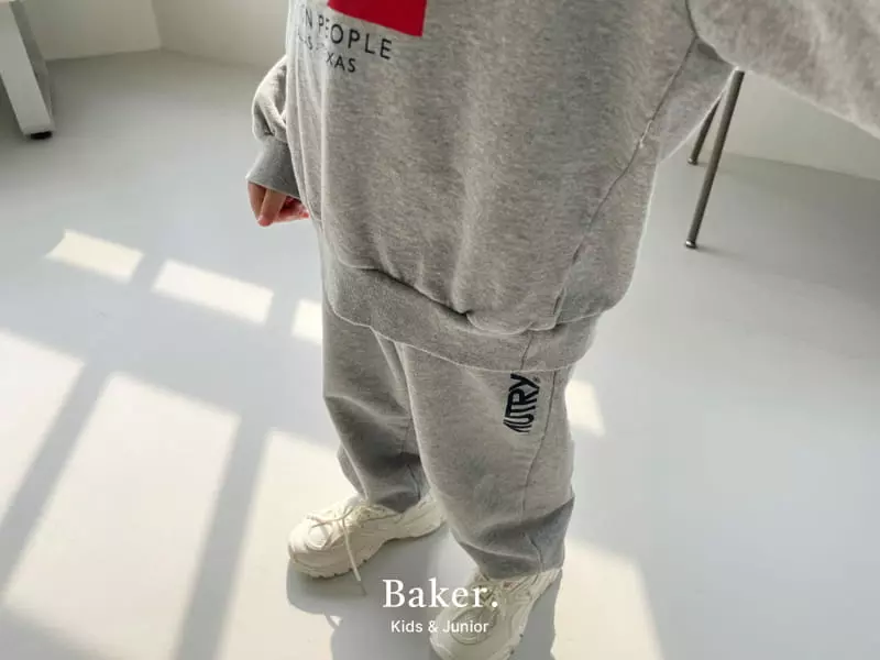 Baker - Korean Children Fashion - #kidzfashiontrend - Oat Sweatshirt Set - 7