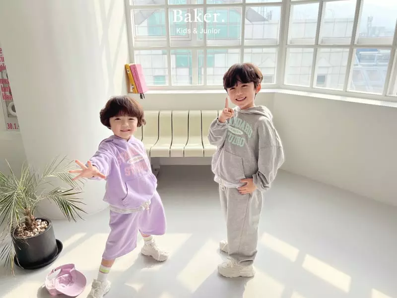 Baker - Korean Children Fashion - #kidzfashiontrend - Standard Top Pants Shorts Set - 9