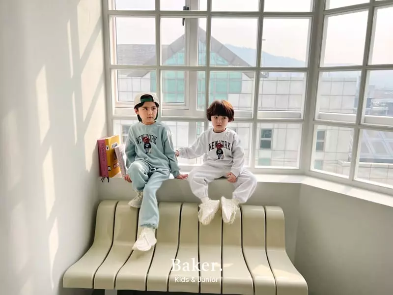 Baker - Korean Children Fashion - #kidzfashiontrend - Newyork Top Bottom Set - 8
