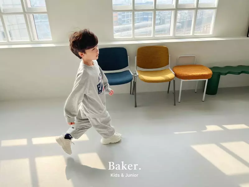 Baker - Korean Children Fashion - #magicofchildhood - Oat Sweatshirt Set - 10