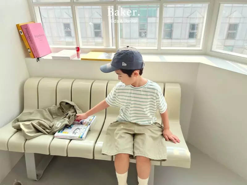 Baker - Korean Children Fashion - #magicofchildhood - Backer Stripes Teee
