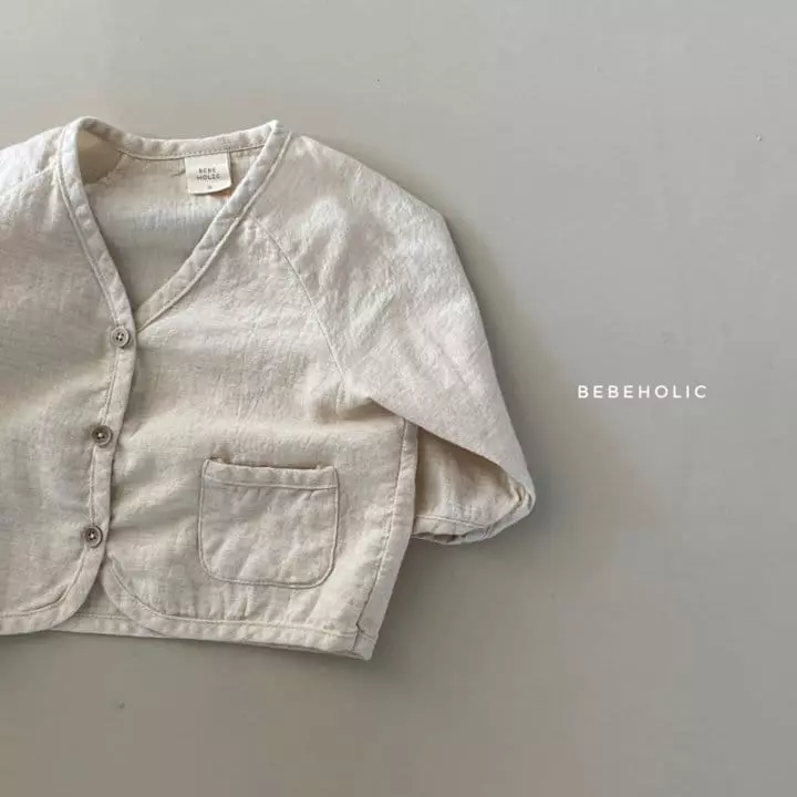 Bebe Holic - Korean Baby Fashion - #babyfashion - Twill Cardigan - 11