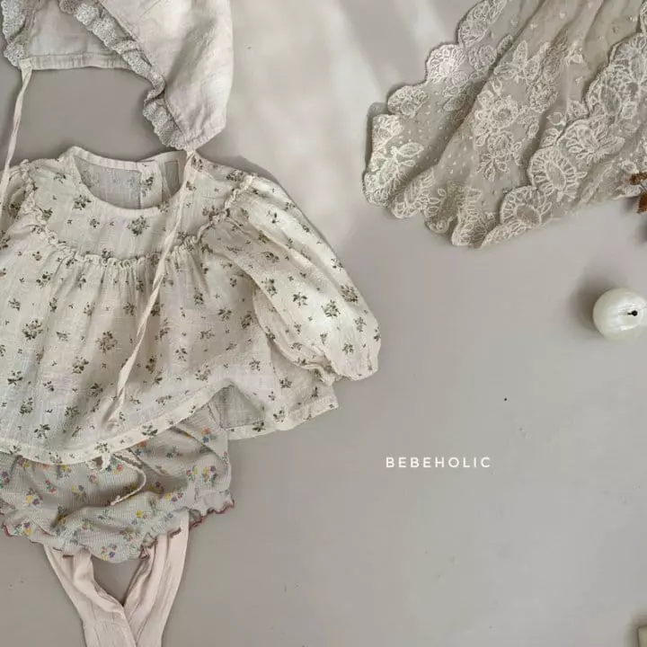 Bebe Holic - Korean Baby Fashion - #babyfever - Flower Blouse - 7