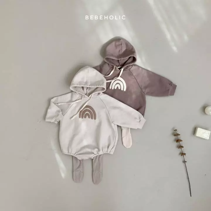 Bebe Holic - Korean Baby Fashion - #babylifestyle - Rainbow Hoody Bodysuit
