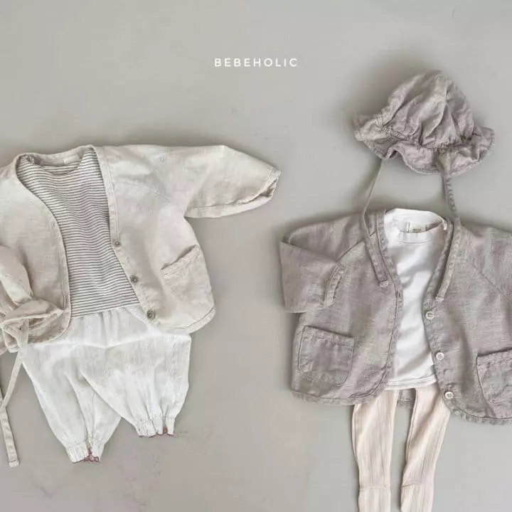 Bebe Holic - Korean Baby Fashion - #babyootd - Twill Cardigan