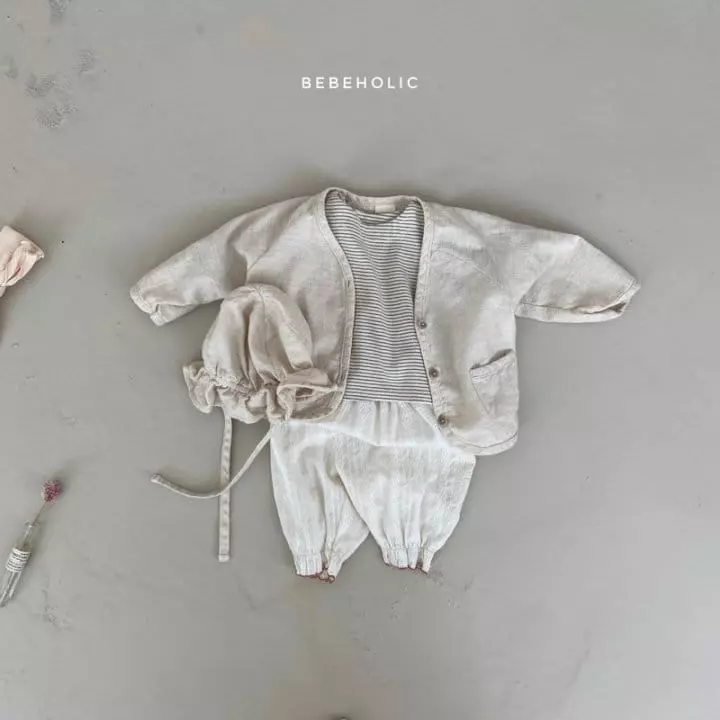 Bebe Holic - Korean Baby Fashion - #babyoutfit - Twill Cardigan - 2