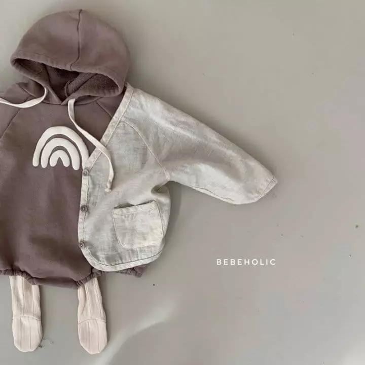 Bebe Holic - Korean Baby Fashion - #babywear - Rainbow Hoody Bodysuit - 6