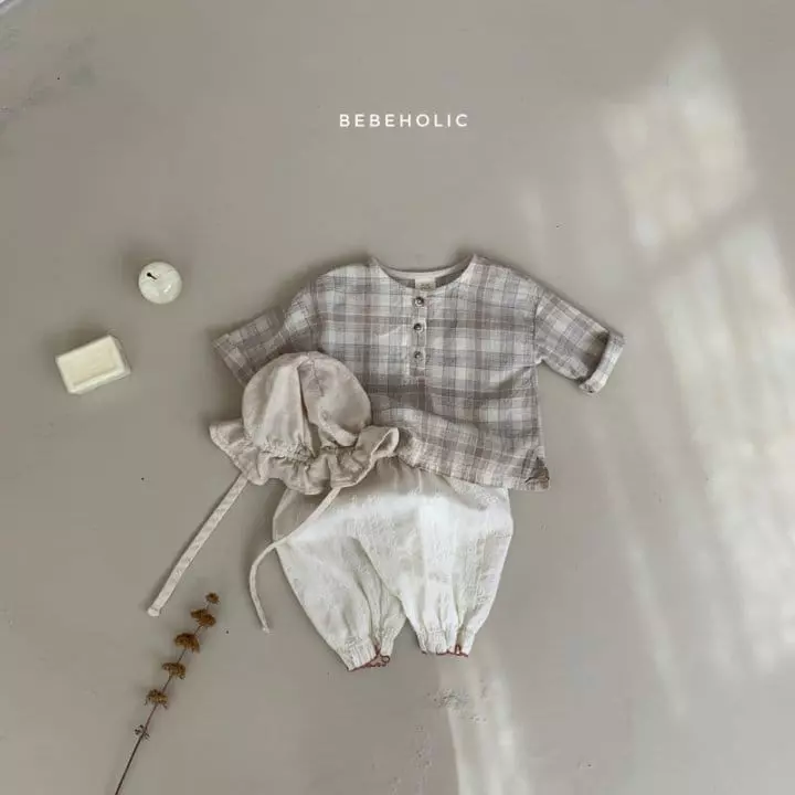 Bebe Holic - Korean Baby Fashion - #onlinebabyshop - Check Shirt - 3