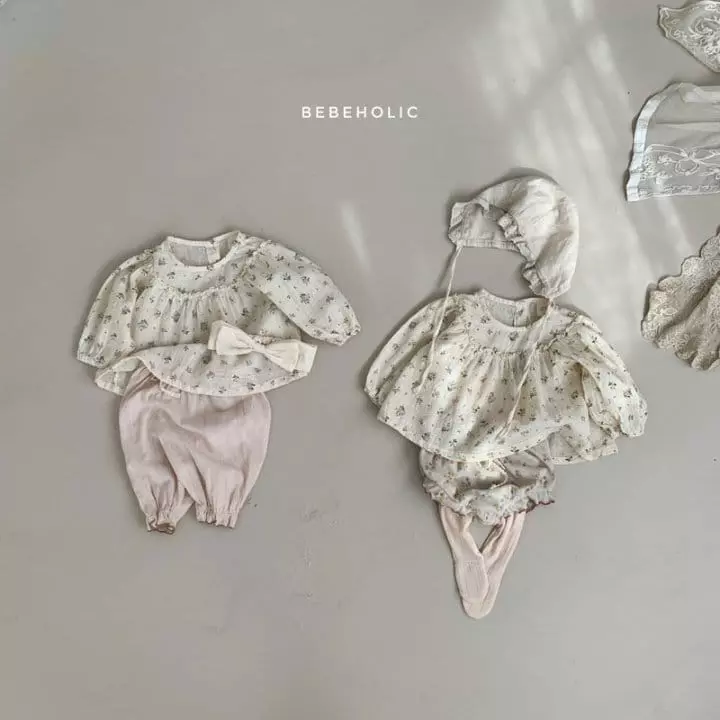 Bebe Holic - Korean Baby Fashion - #onlinebabyshop - Flower Blouse