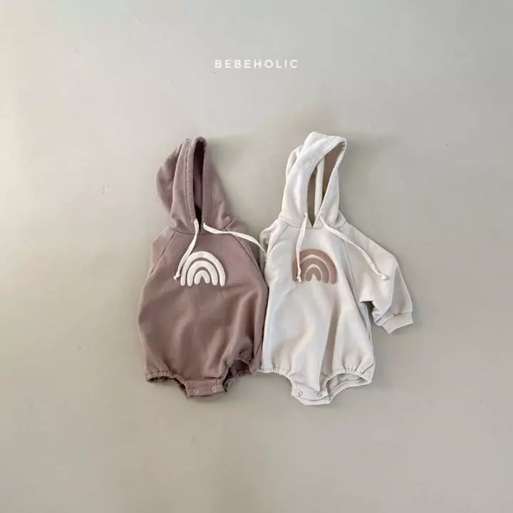 Bebe Holic - Korean Baby Fashion - #onlinebabyshop - Rainbow Hoody Bodysuit - 8