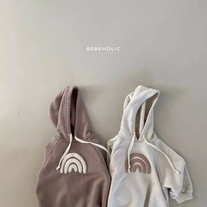 Bebe Holic - Korean Baby Fashion - #smilingbaby - Rainbow Hoody Bodysuit - 9