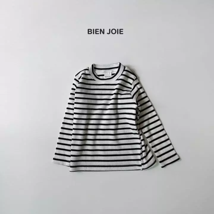 Bien Joie - Korean Children Fashion - #childofig - Heize Stripes Tee - 4