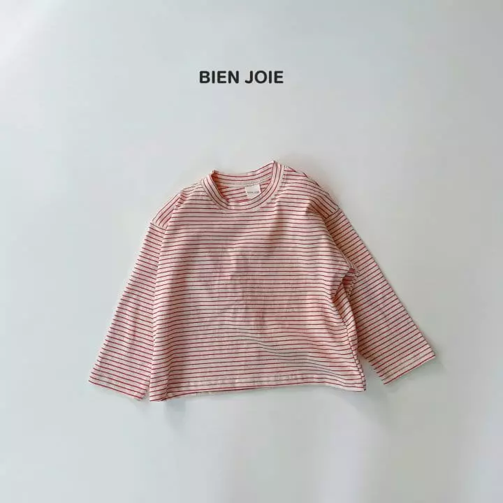 Bien Joie - Korean Children Fashion - #kidsshorts - Now Stripes Tee - 5