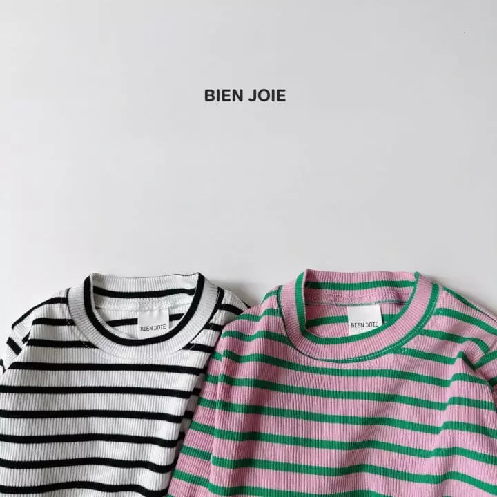 Bien Joie - Korean Children Fashion - #toddlerclothing - Heize Stripes Tee