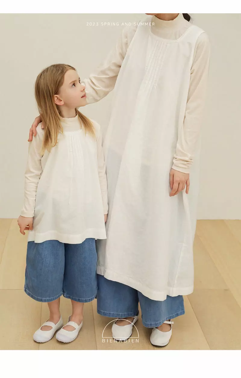 Bien a Bien - Korean Children Fashion - #fashionkids - Mom Crona Pintuck One-piece