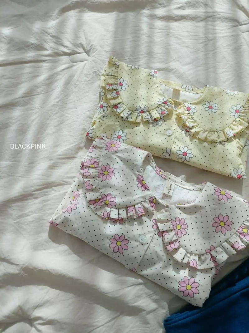 Black Pink - Korean Children Fashion - #kidzfashiontrend - Daisy Blouse - 4