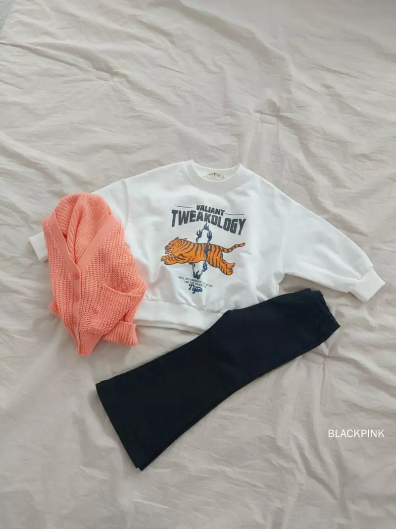 Black Pink - Korean Children Fashion - #Kfashion4kids - Tiger Sweatshirt - 9