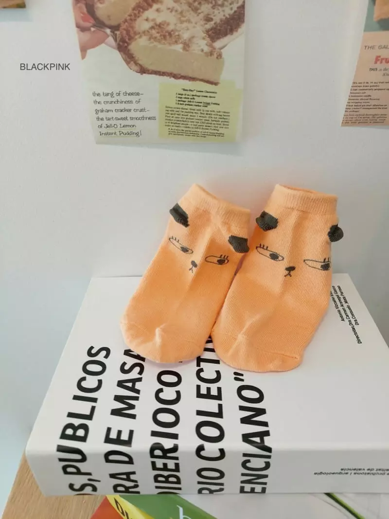 Black Pink - Korean Children Fashion - #childofig - Animal Socks - 5