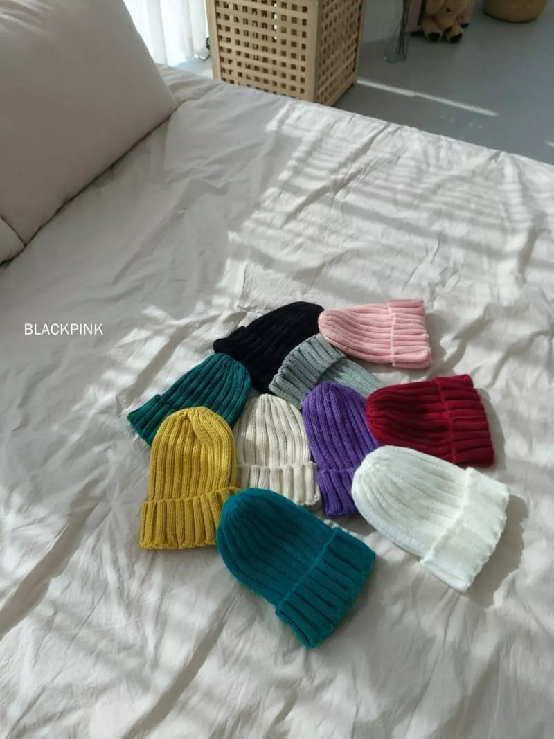 Black Pink - Korean Children Fashion - #childofig - Muzi Rib Beanie - 3