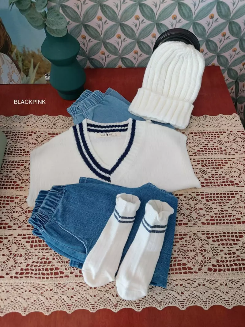 Black Pink - Korean Children Fashion - #discoveringself - School Socks - 10