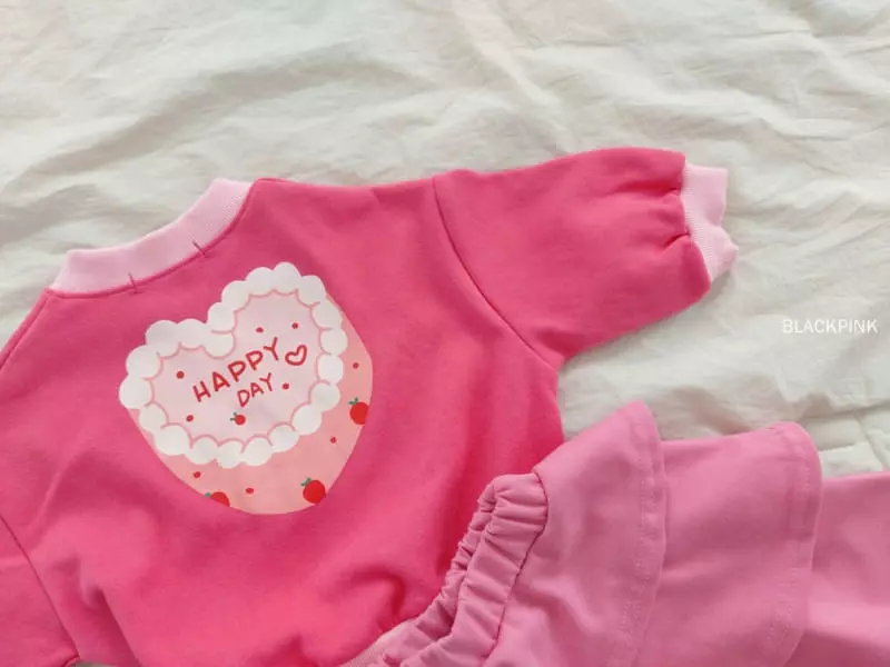 Black Pink - Korean Children Fashion - #discoveringself - Happy Day Zip-up - 7