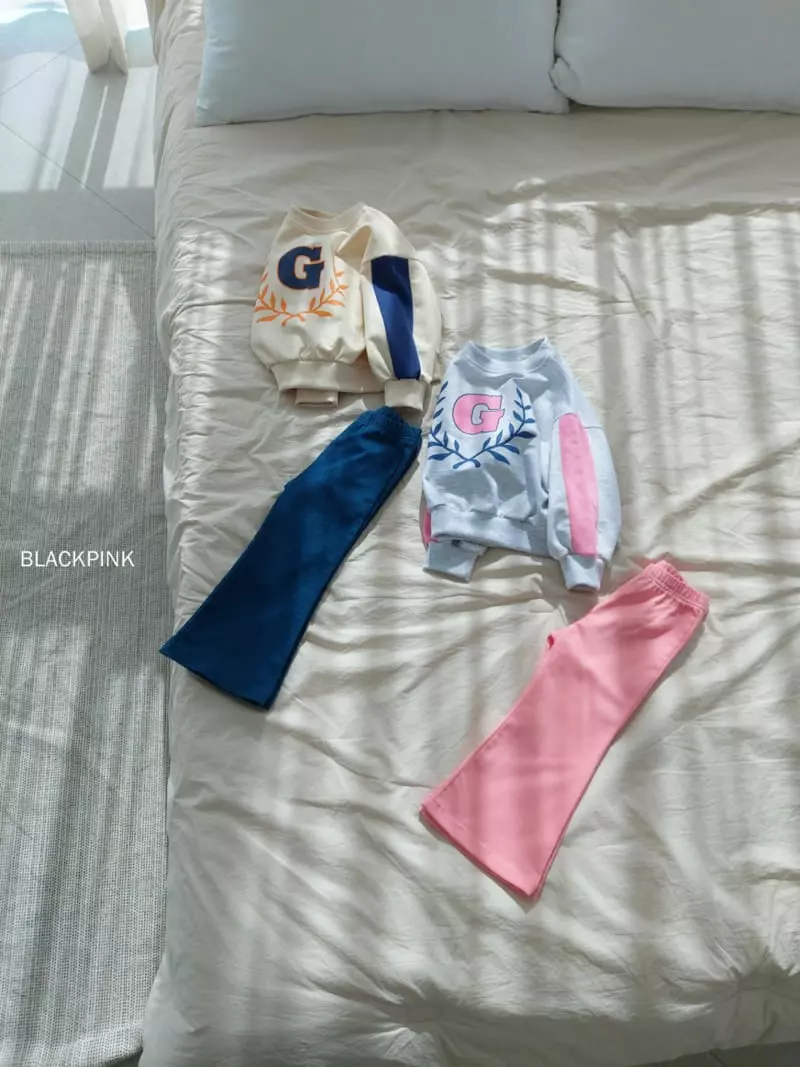 Black Pink - Korean Children Fashion - #fashionkids - G Sweatshirt - 2