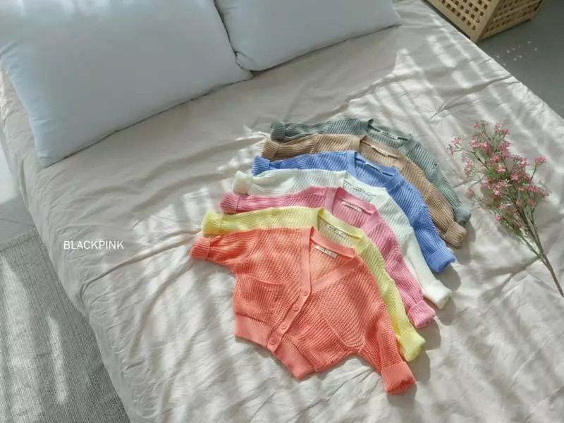 Black Pink - Korean Children Fashion - #fashionkids - Black Pink Hazzi Cardigan