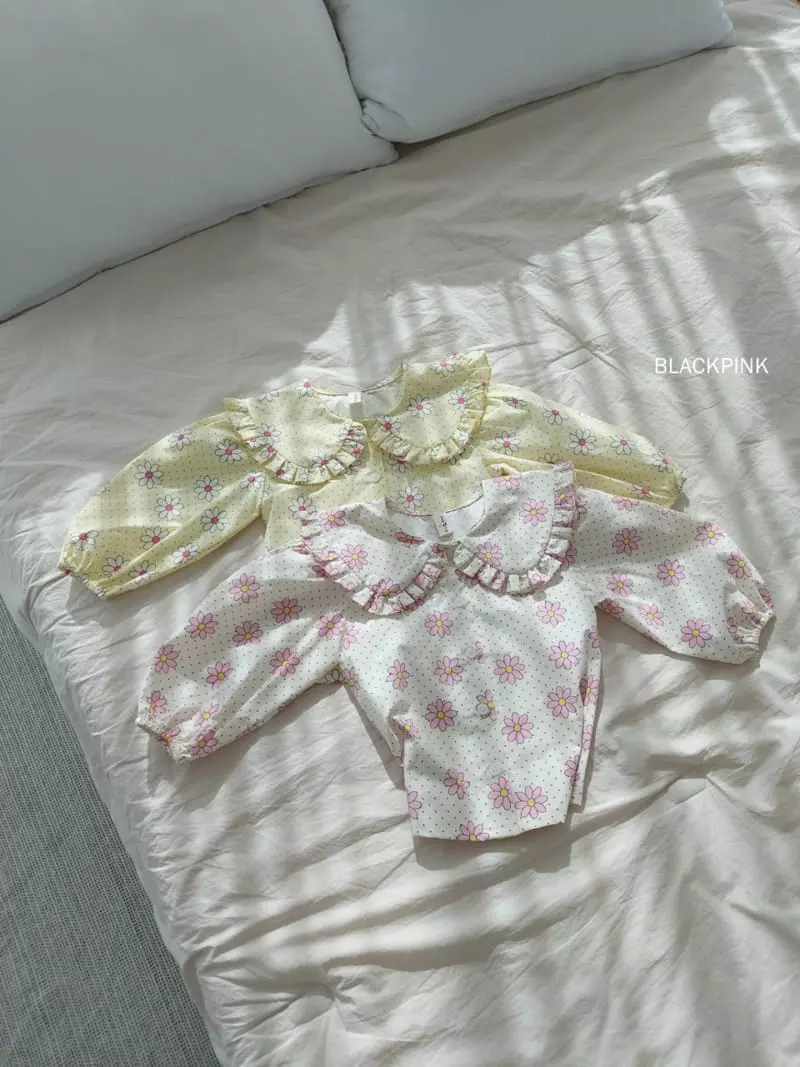 Black Pink - Korean Children Fashion - #kidsshorts - Daisy Blouse