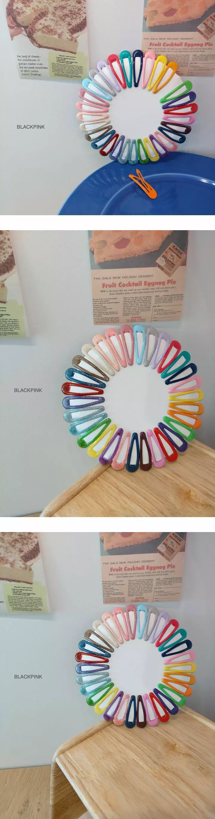 Black Pink - Korean Children Fashion - #kidsshorts - 1 Month Hairpin