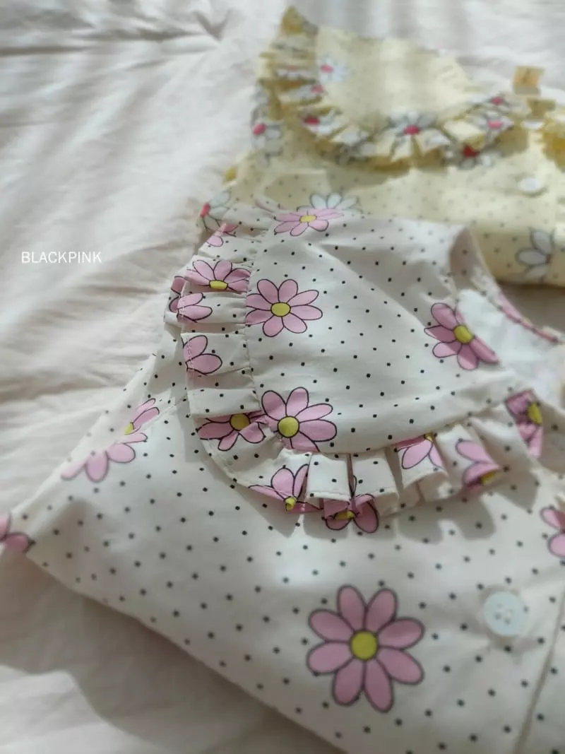 Black Pink - Korean Children Fashion - #littlefashionista - Daisy Blouse - 5