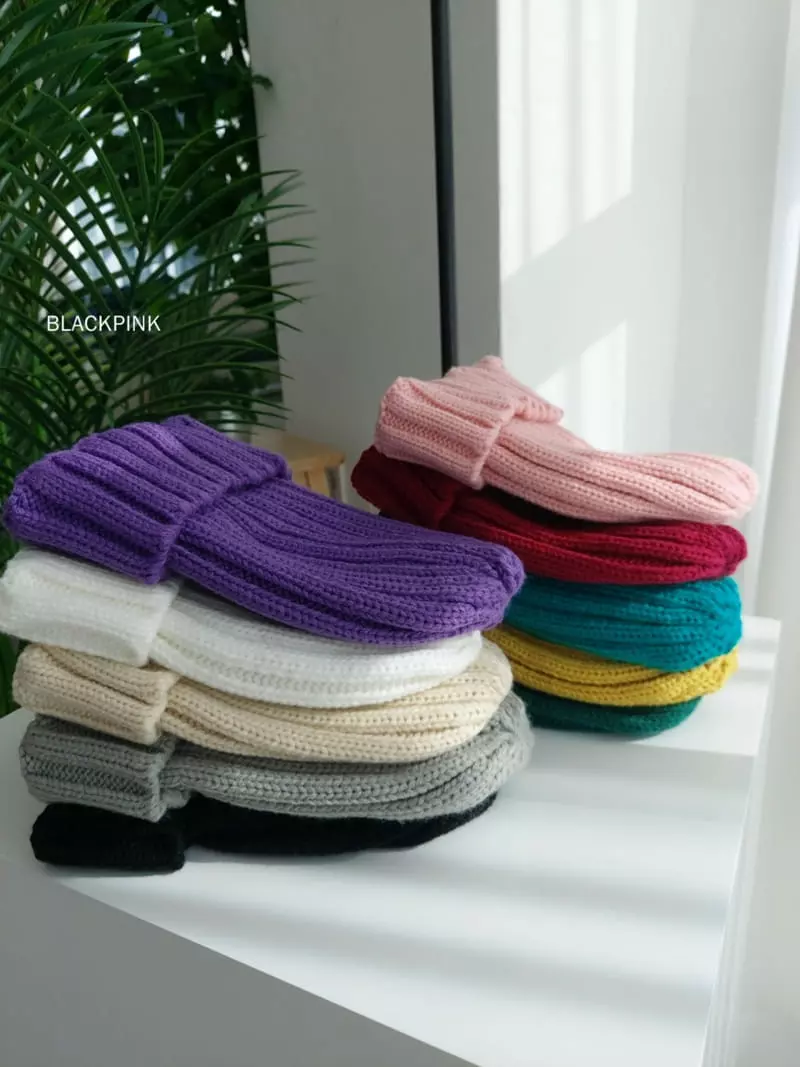 Black Pink - Korean Children Fashion - #minifashionista - Muzi Rib Beanie