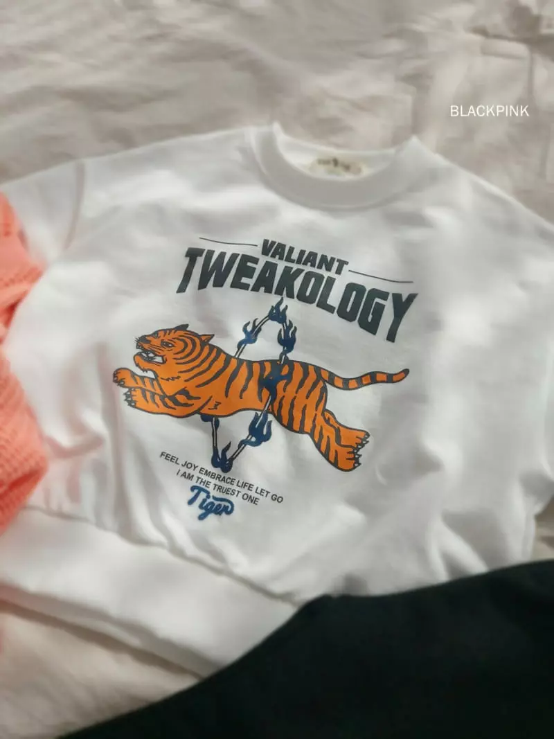 Black Pink - Korean Children Fashion - #minifashionista - Tiger Sweatshirt - 12