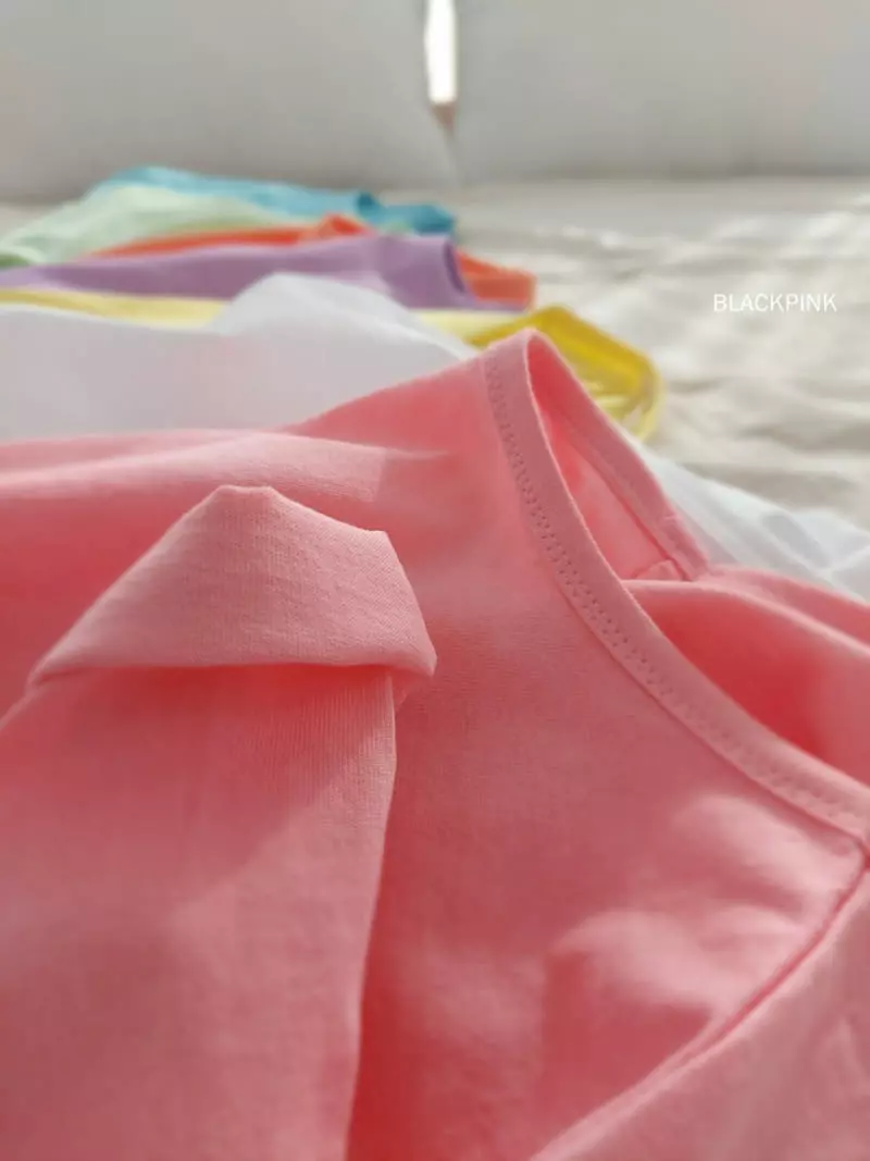 Black Pink - Korean Children Fashion - #prettylittlegirls - Basic Single Tee - 6