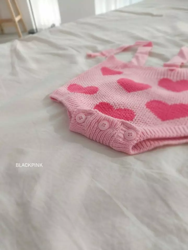 Black Pink - Korean Children Fashion - #prettylittlegirls - Spring Heart Bodysuit - 6