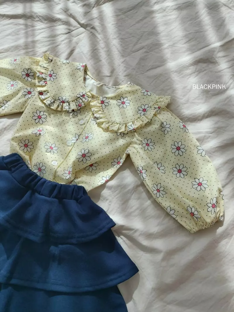 Black Pink - Korean Children Fashion - #stylishchildhood - Daisy Blouse - 11