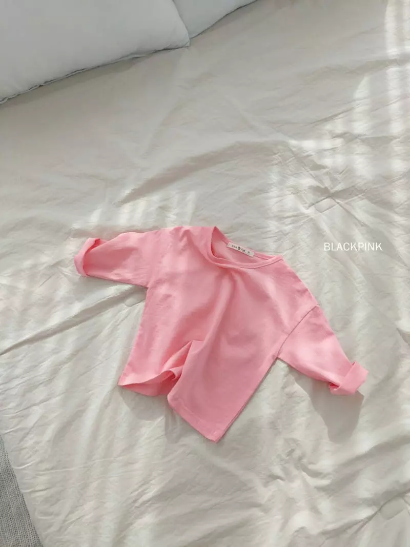 Black Pink - Korean Children Fashion - #stylishchildhood - Basic Single Tee - 9